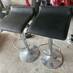 Stroller And Bar Stools