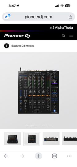 Pioneer 4-channel professional DJ mixer