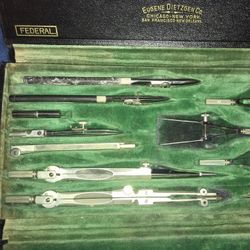 Antique Dietzen Drafting Set #1047