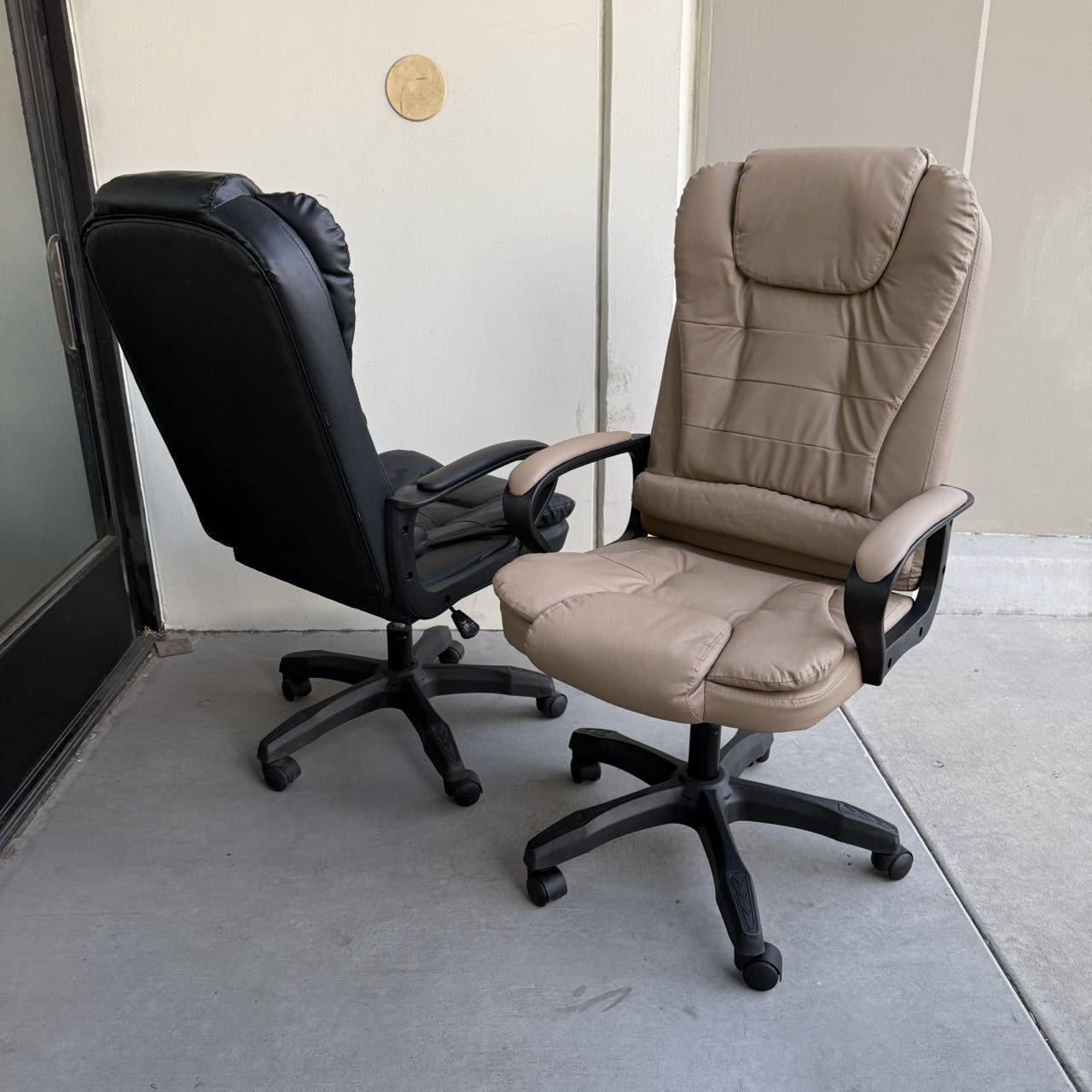 New In Box $55 Each Black Or Khaki Color Office Computer Chair PU