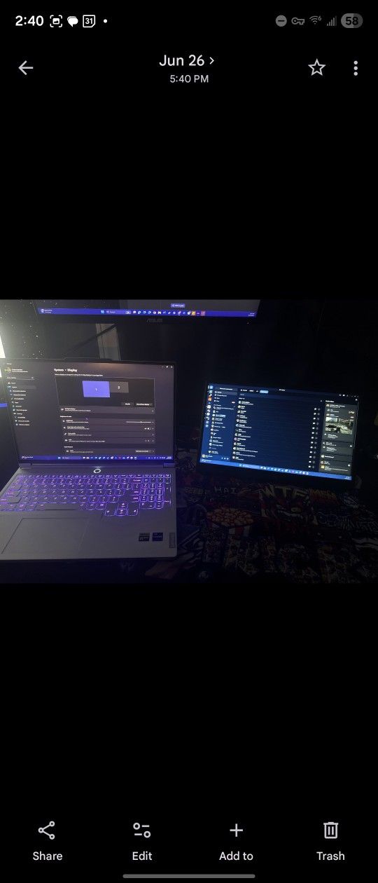 Lenovo Legion 7i Gen 9 i7-14700HX 16" WQXGA 16GB 512GB RTX4070 Gaming Laptop