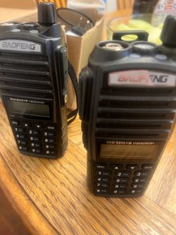 two scanners that pick up police or fire department