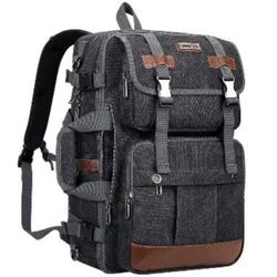 Canvas Backpack Travel Pack