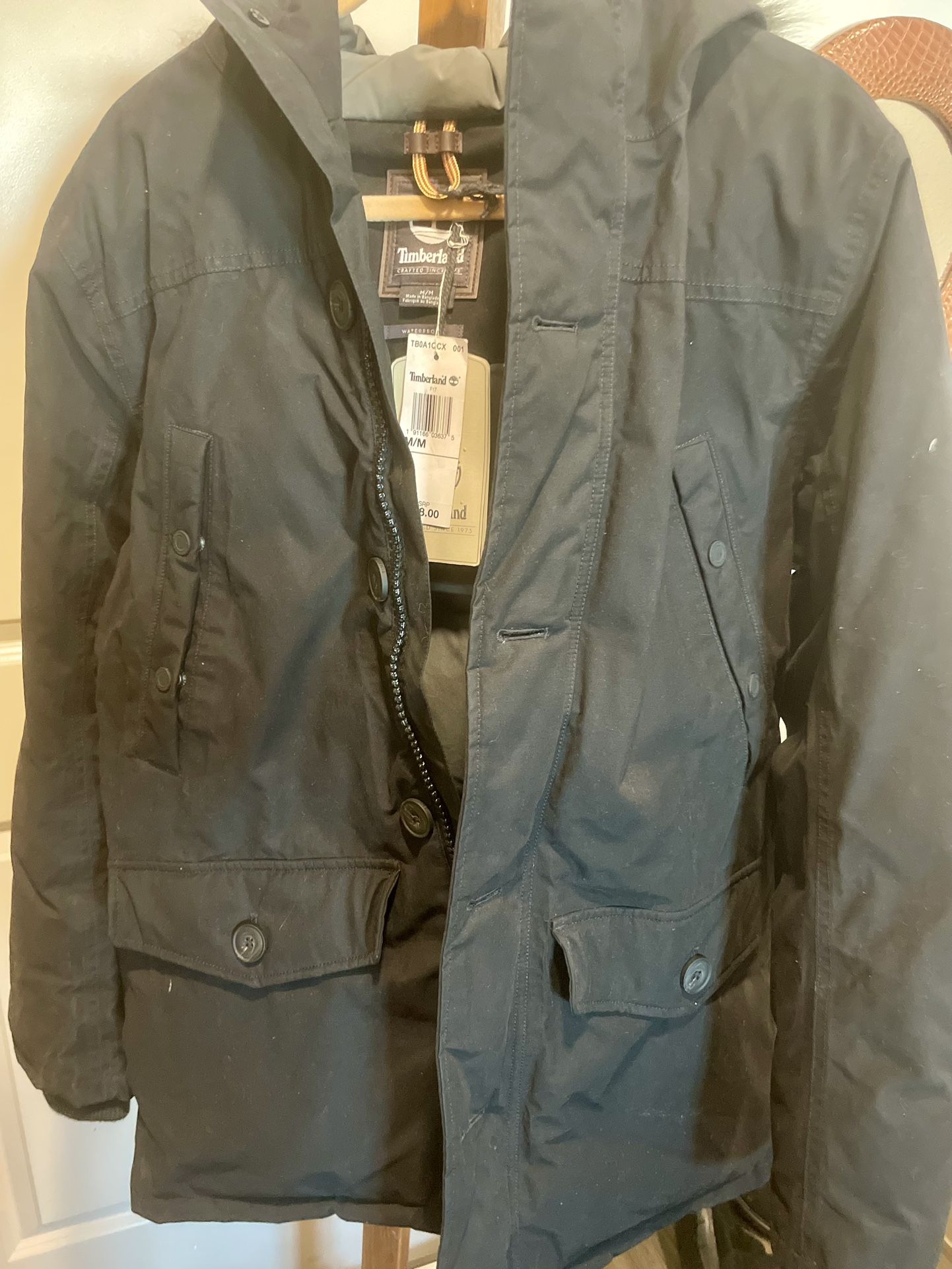 Timberland Black Winter Parka Medium 