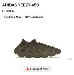 Yeezy 450 Cinder Sz 11 DS