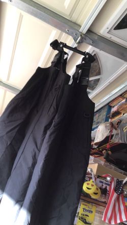 Sport essential black insulated snow bib overalls ski pants size 8
