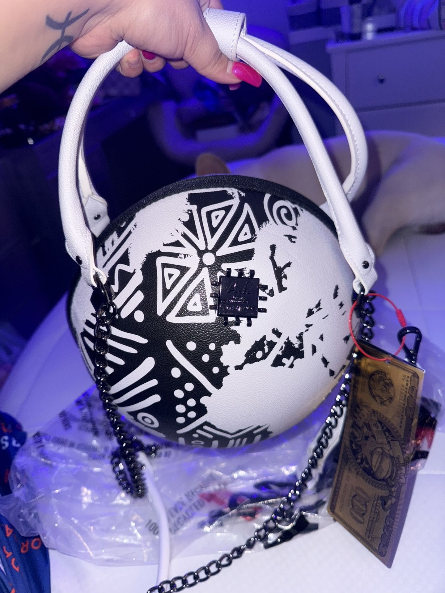 Sprayground African AI Basketball Purse