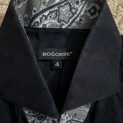 Bogosse Dark Navy Button Up Shirt 