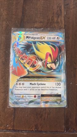 M Pidgeot EX Pokémon Card 65/108 Holo