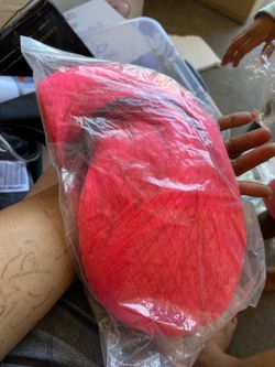 Pink wig