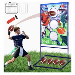 Football Toss Game with 4 Inflatable Balls