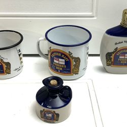 Set Of 3 British Navy Pusser’s Rum Collectibles 