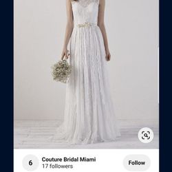 Bohemian Design Wedding Dress NWT