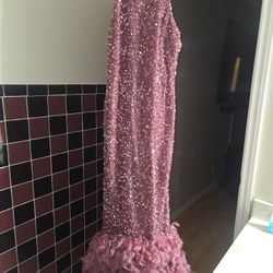 Promise Dress With Shoes And Head Piece