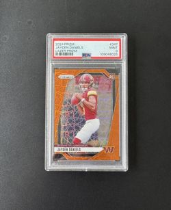 2024 Panini Prizm - Jayden Daniels Lazer Prizm RC - #347 - PSA 9 - Commanders