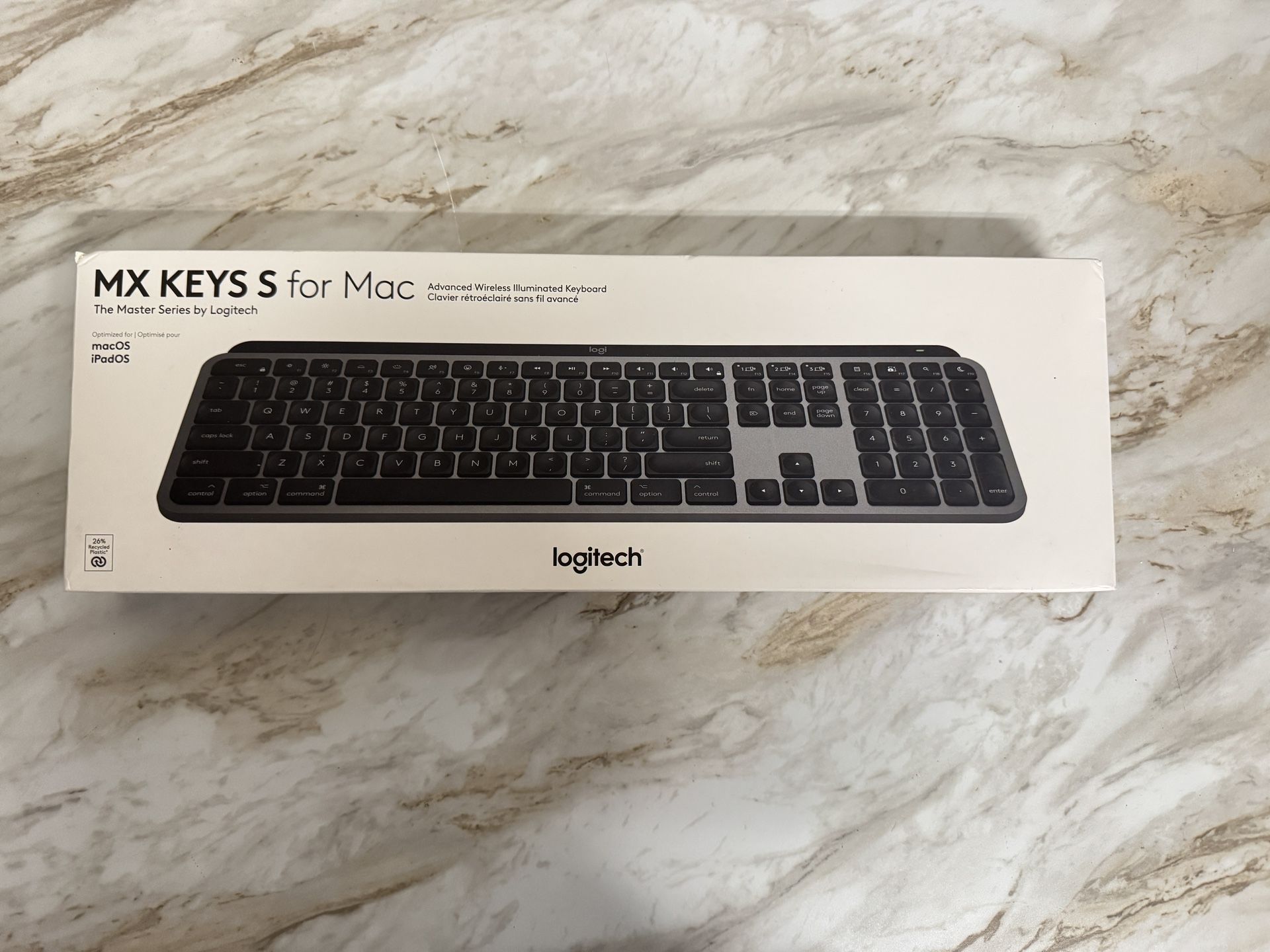 Logitech MX Keys Wireless Bluetooth Illuminated Keyboard for Mac and Windows