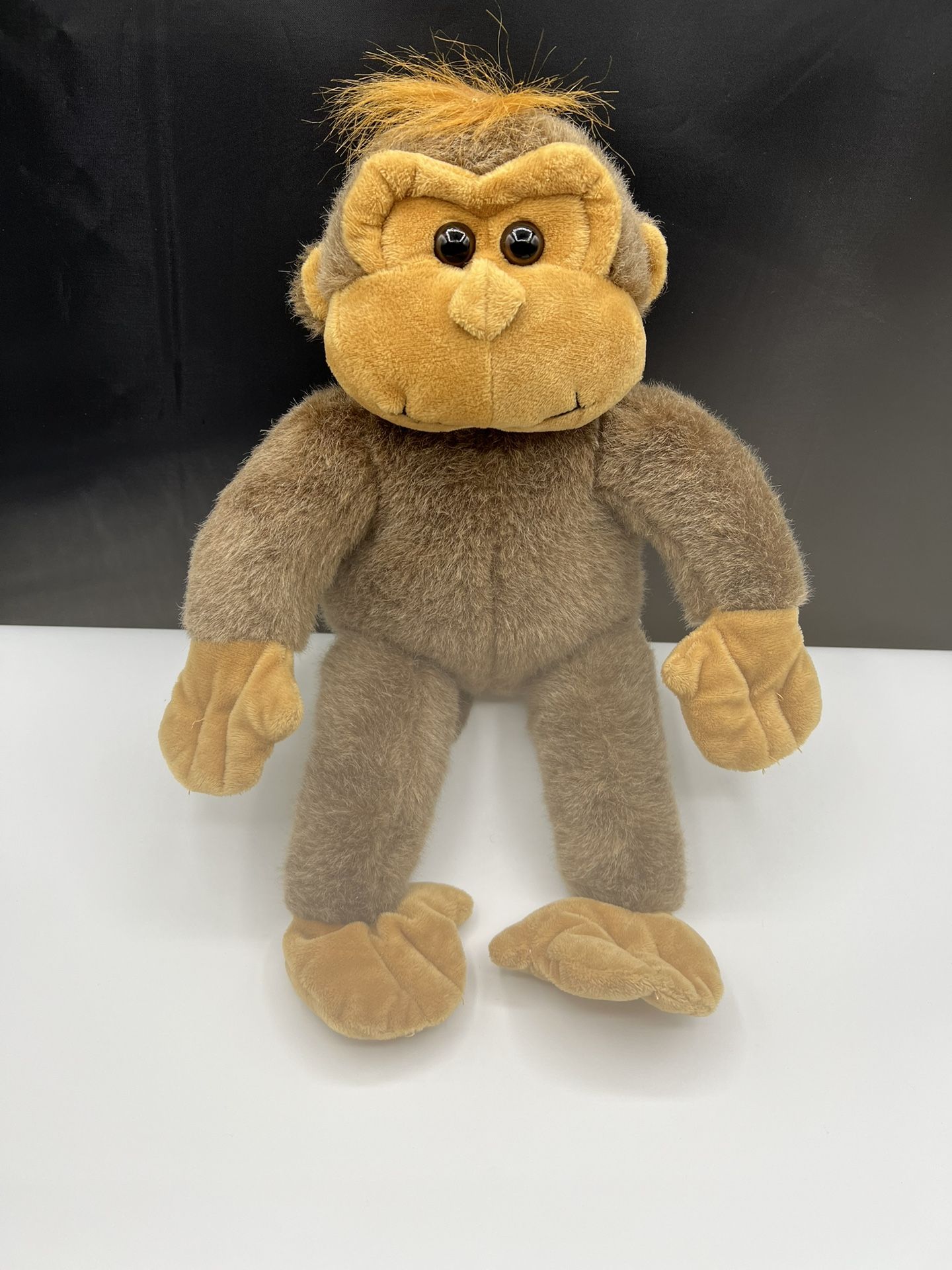 Animaland Light Brown Monkey 15" Plush Stuffed Animal Chimpanzee Chimp 2019.  Medium size  Comes from a pet and smoke free household  B 40 