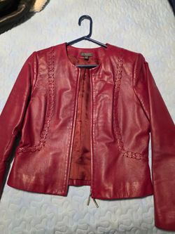 Tailored leather jacket
