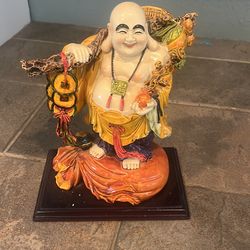 Happy Buddha Resin Asian Art