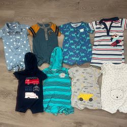 9-12M Baby Boy Clothing Bundle (53 Pieces) | Nike, Levi’s, Tommy Hilfiger, Carter’s & More | 4th Of July Outfit | 12m Swimsuit
