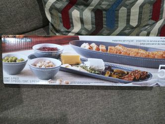 Gray Melanin Serving Set-5 Pcs 