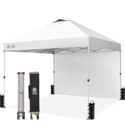 Crown Shades Pop Up Canopy With Side Wall