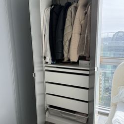 Ikea Pax Closet Wardrobe With Mirror Doors