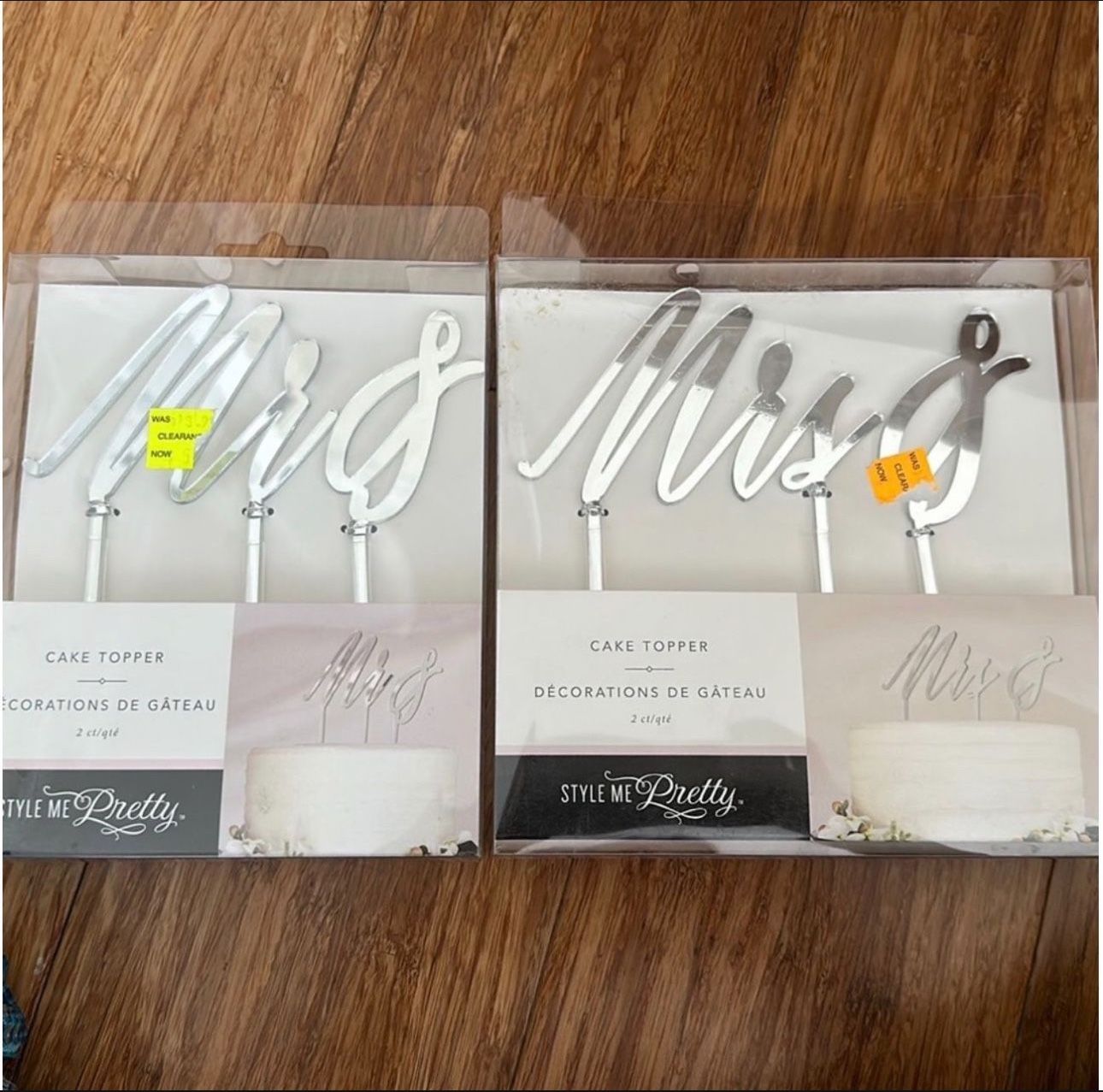 Mr. And Mrs. Cake Topper