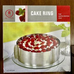 Stainless Steel Cake Ring – Adjustable Silver Cake Mold