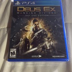 Deus Ex: Mankind Divided – Day One Edition (PS4) – Brand New, Sealed