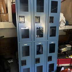 Furniture Quality Powder Coated BLUE Metal Locker Cabinet 
