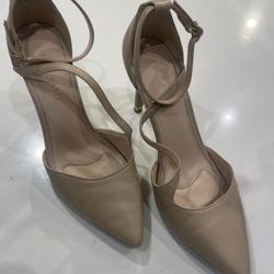 Kelly & Katie Womens Sevama Tan Stiletto Pump Heel Size 8.5
