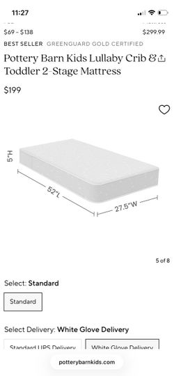 Pottery barn crib mattress