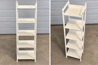 White 5-Tier Ladder Shelf