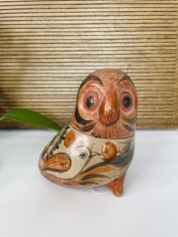 Mexican Tonala Quail Figurine