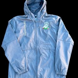 Rare trunks dbz coat pull over jacket light grey rare anime goku rare   