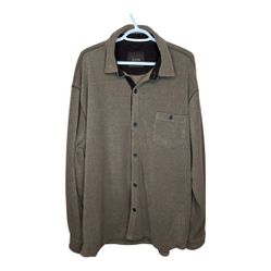 Vintage Tasso Ella Brown Button Down Collared Fleece Sweater Jacket
