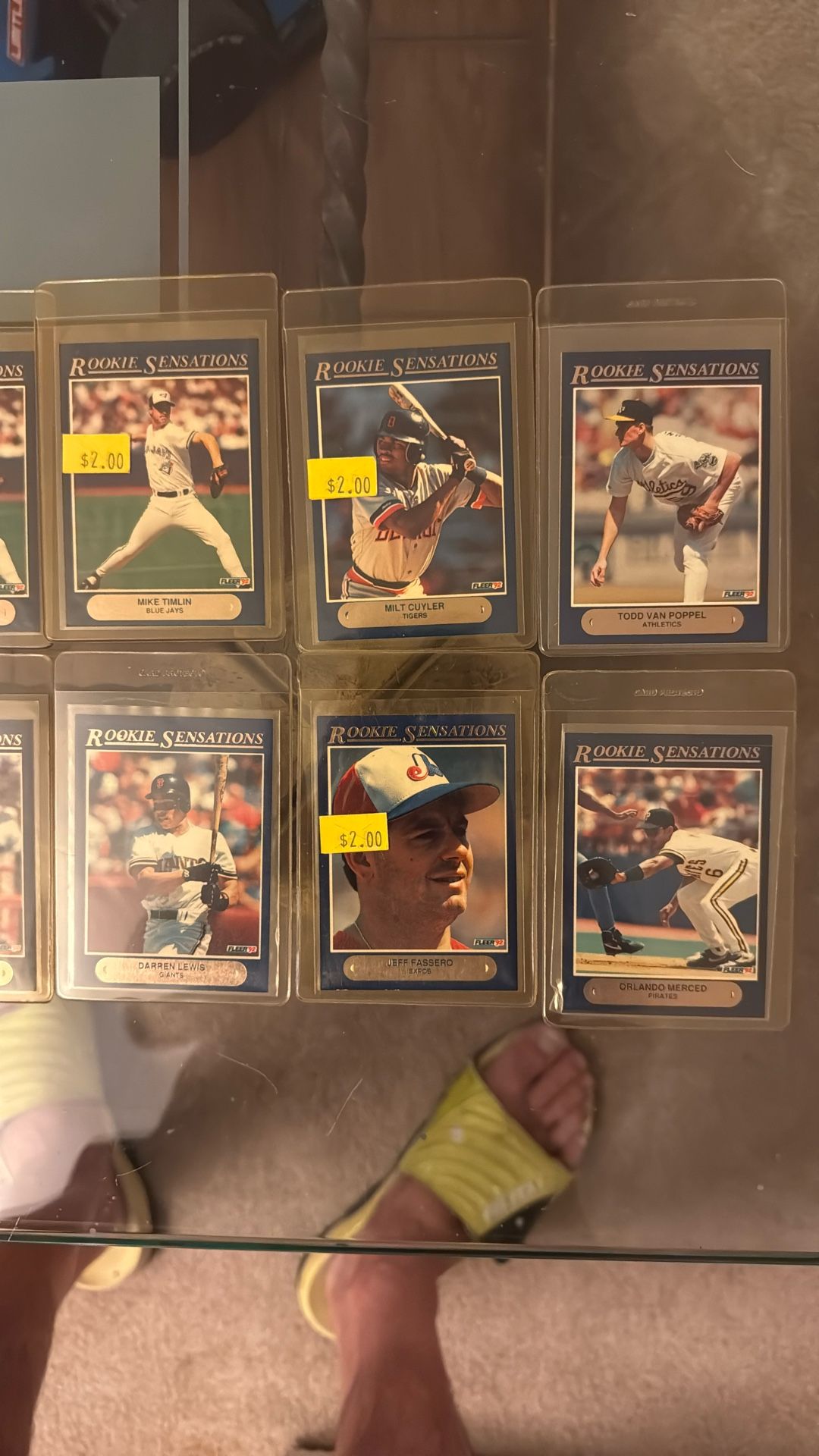 Nice Little collection Of Old School Baseball Cards All Mint Condition