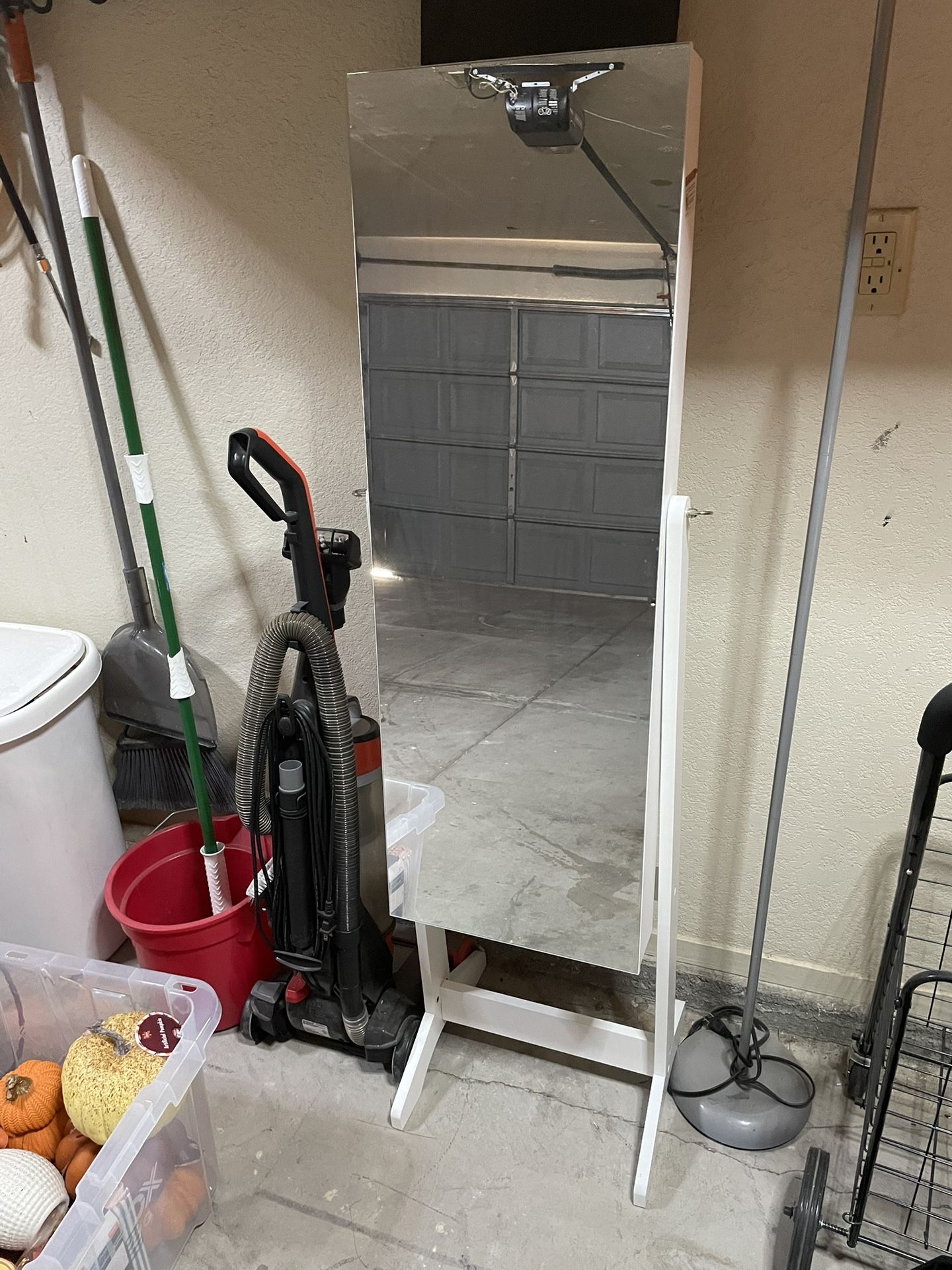 Standing Mirror Jewelry Organizer