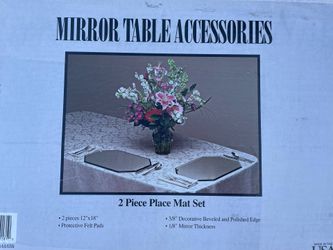 Mirrored Placemats- Pack Of 2