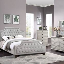 🔥🔥Brand New Grey 6pc King Size Bedroom Set🔥🔥