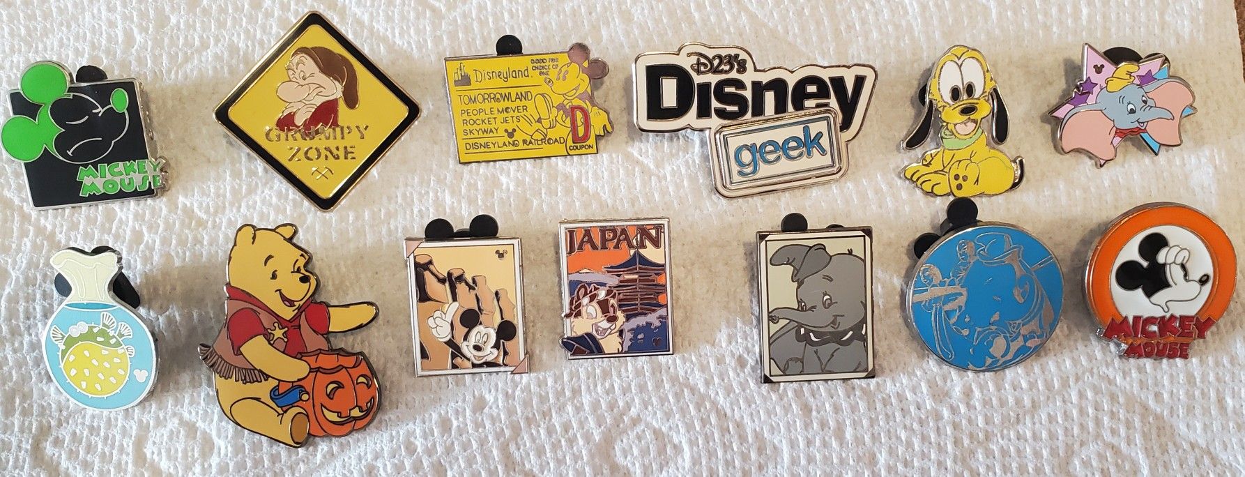 Disney Pin Lot - All For $25