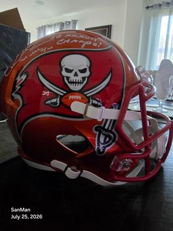 Mike Alstott Signed Buccaneers Full-Size Flash Alternate Speed Helmet