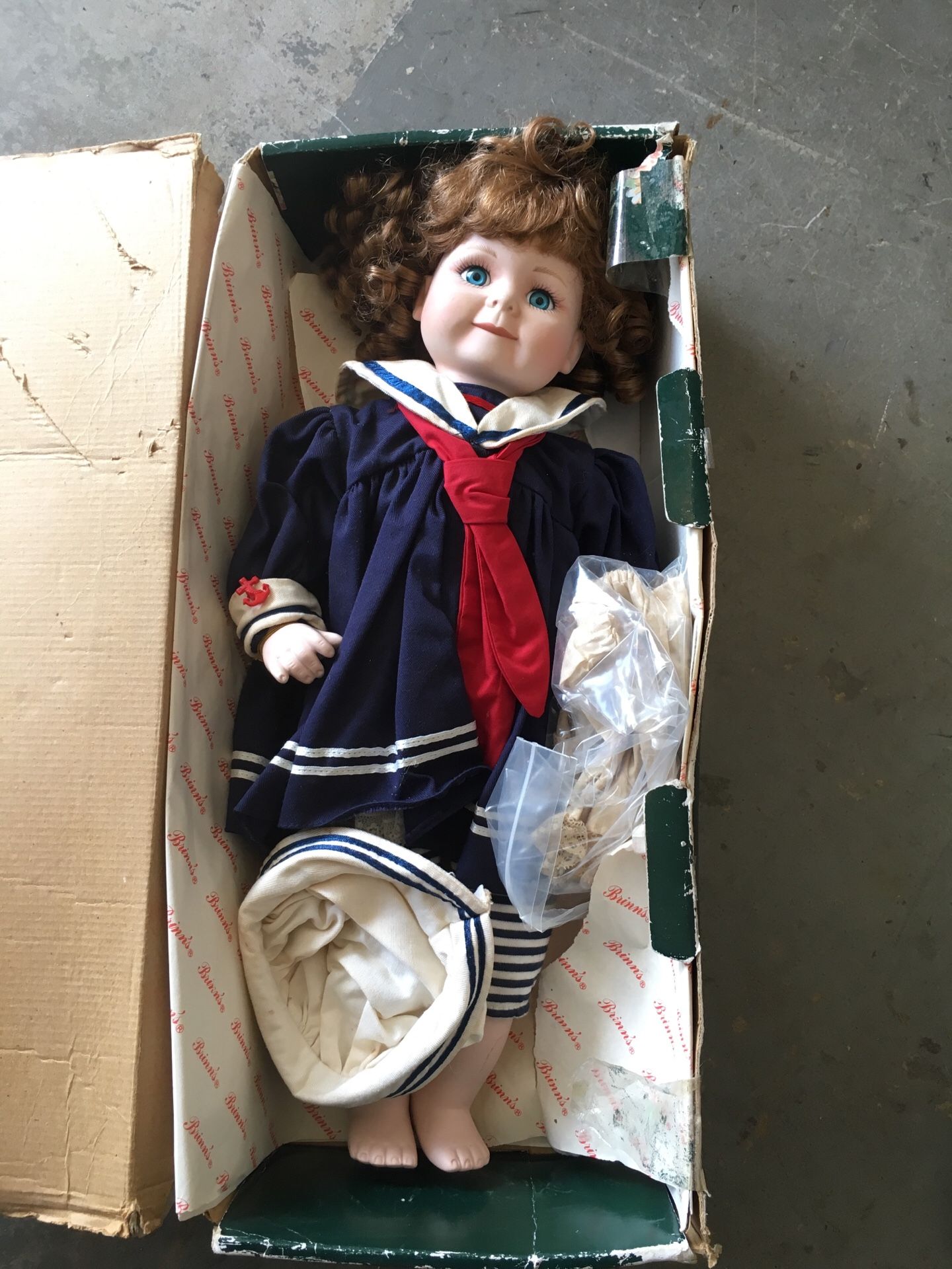 Antique Brinn’s sailor doll