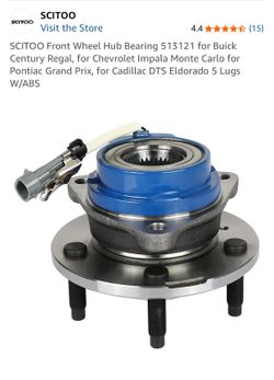 513121 Front Wheel Hub Bearing Assembly Compatible With Chevy Impala
