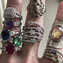 Vintage 925 Sterling Silver Ring 