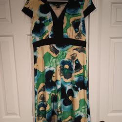 Women's AB Studio Short Sleeve Sheath Dress Size XL 