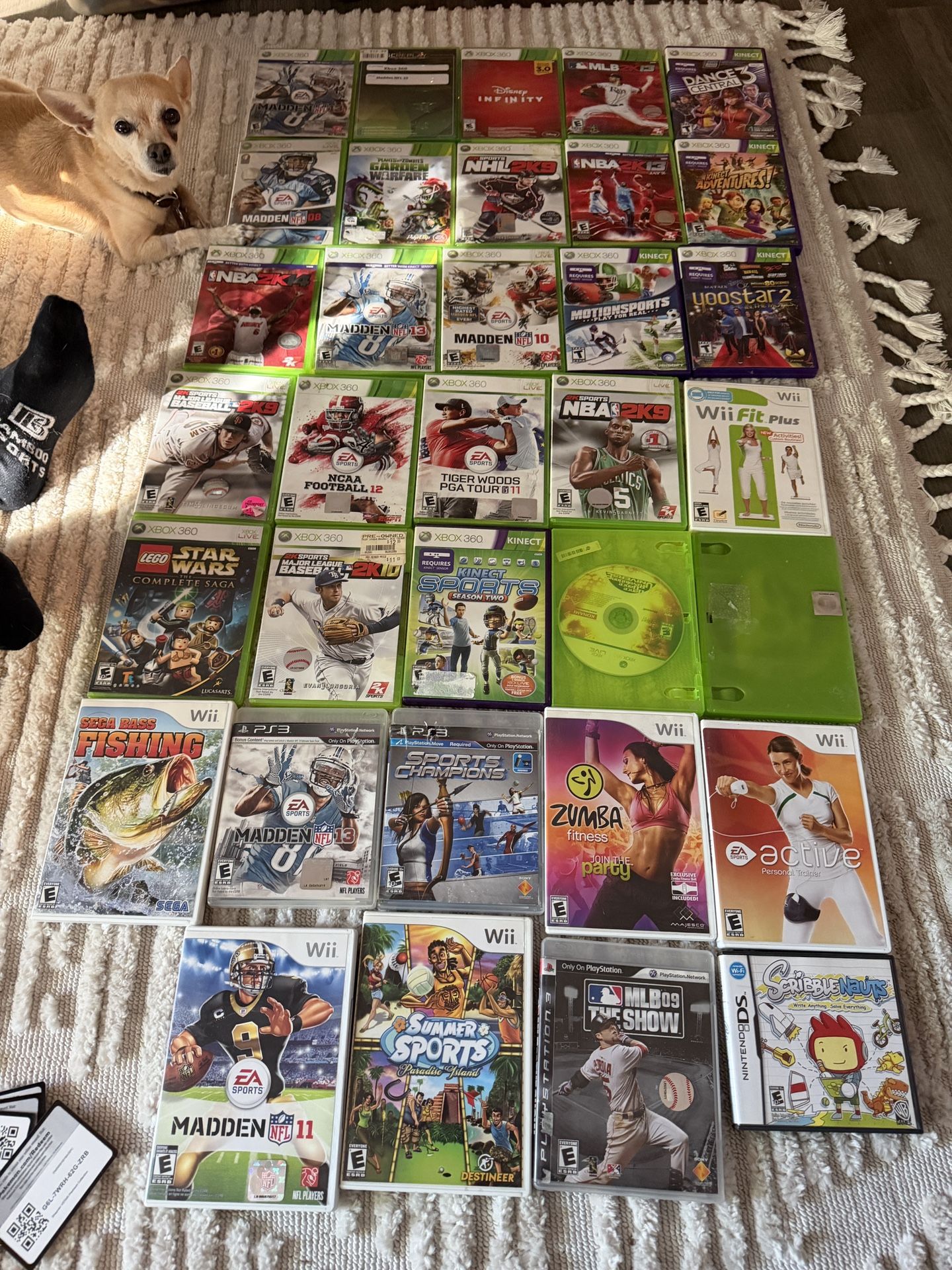 Huge Xbox 360 + Wii + PS3 Game Lot – Sports, Fitness & Classics