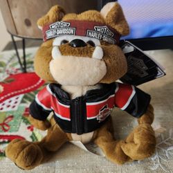 harley davidson tanker the bulldog bean bag plush