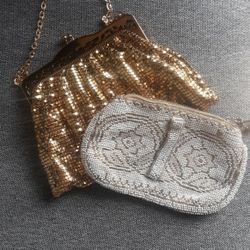 Two Vintage Purses Whiting And Davis
